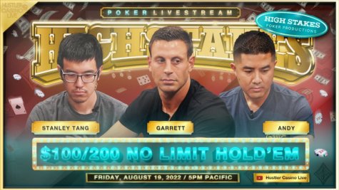 SUPER HIGH STAKES $100/200 - 20. avg. 2022 - Garrett, Andy, Stanley Tang & Krish!! 