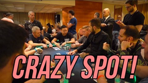 3 Way ALL IN on THE BUBBLE! €1100 EPT Prague