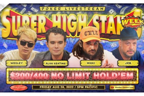 Hustlerjev SUPER HIGH STAKES TEDEN velik uspeh, LATB-jev Hellmuthov teden porazen