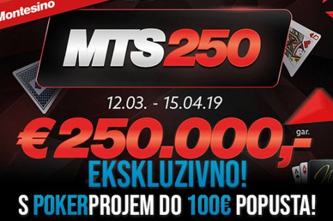 S PokerProjem do 100€ popusta na 250.000€ GTD turnir!