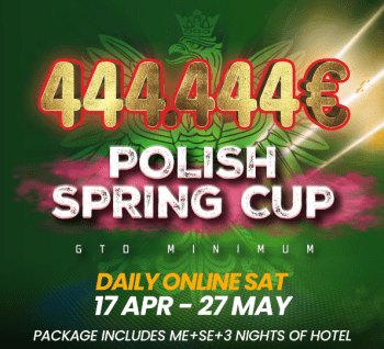 Kvalificirajte se na €444K GTD Polish Spring Cup na KKPokru