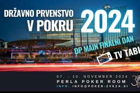 Slovensko državno prvenstvo v pokru 2024 v začetku novembra!