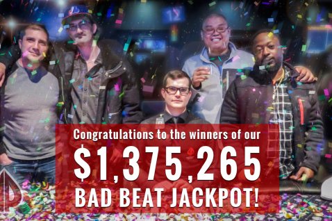 $1,375 milijonov vreden Bad Beat Jackpot v Playground Poker Club