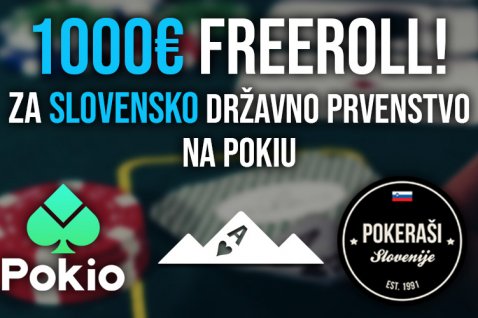 1000€ FREEROLL za slovensko državno prvenstvo!