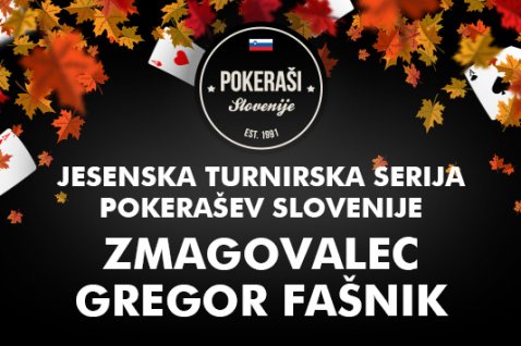 Gregor Fašnik zmagovalec slovenske jesenske serije!