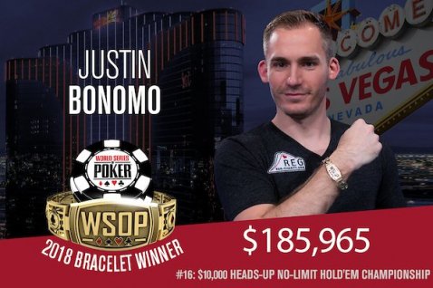 Neverjetni Justin Bonomo do svoje druge WSOP zapestnice