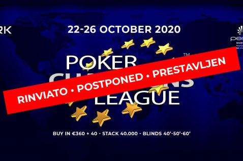 Poker Champions League v Perli prestavljen zaradi epidemije