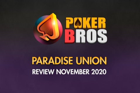 Pregled PokerBros unije Paradise, november 2020