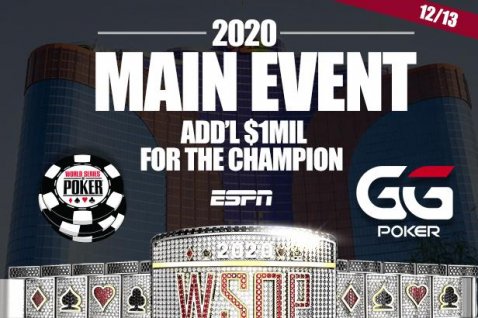 WSOP 2020 Main Event bo odigran tudi letos! Uvodni del ponovno na GG-ju.