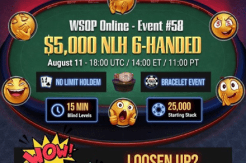 Nov dan in nova podeljena WSOP zapestnica na GG mreži