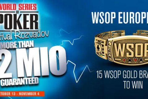 WSOP Europe pred vrati, Daniel Negreanu ponovno v prodajo deležev